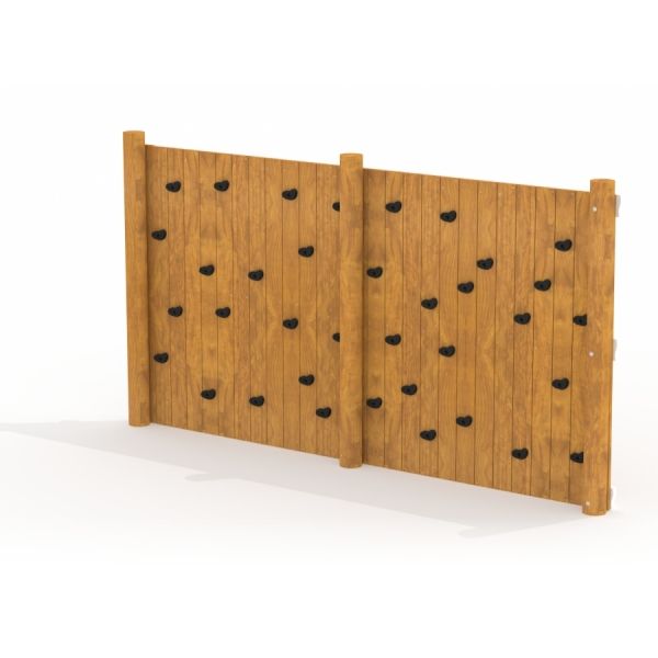 wooden climbing wall by Lars Laj climbing wall