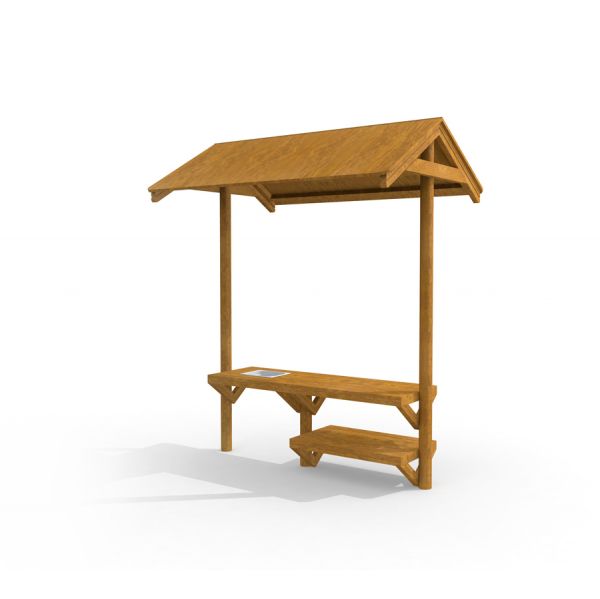 wooden picnic shelter by Lars Laj wooden gazebo