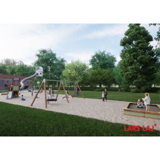 Green Playground In The Park Area_1873