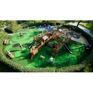 032 Wooden Playground in Blue_1651