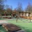 Aire de jeux publique avec Double Safety Seat double swing.