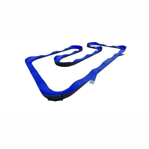 Modular Pumptrack VII - piste cyclable bleue en forme de vague pour les activités de plein air
