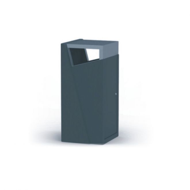 Moderne Chicago bin avec un design angulaire et minimaliste.