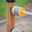 Abacus - équipement de jeu avec des disques colorés sur des tiges.