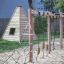 Ural climbing net sur une aire de jeux