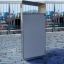 Moderne Boston bin dans un espace public extérieur