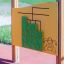 Panneau de puzzle pour enfants avec des illustrations de tortues sur une aire de jeux.