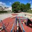 Aire de jeux pour enfants avec Copernicus steel structure.