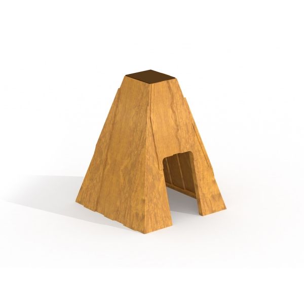 Small Tipi wooden house pour enfants.