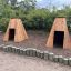 Structure de aire de jeux Small Tipi wooden house.