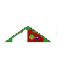 Tent wooden playhouse avec des illustrations colorées de hiboux.