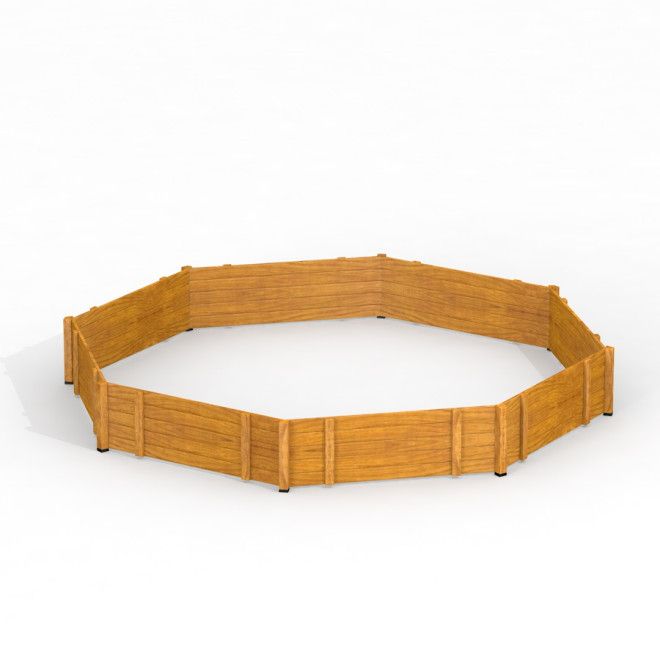 Octagon Arena I clôture en bois pour aire de jeux
