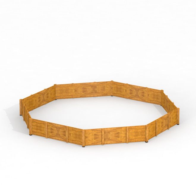Octagon Arena II clôture en bois pour aire de jeux