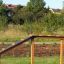 Agility Walk Ramp en bois dans un parc.
