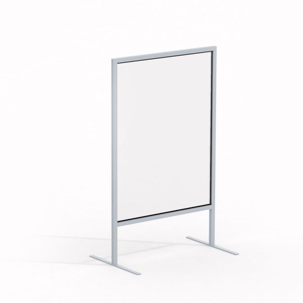 Curtain glass wall 60 x 80 cm avec cadre en métal.
