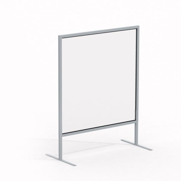 Curtain glass wall 80 x 80 cm autoportant avec cadre métallique.