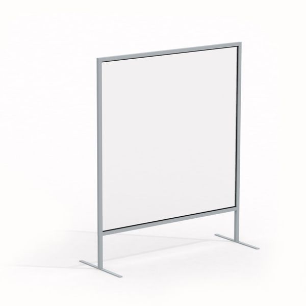 Curtain glass wall 100 x 100 cm avec cadre métallique.