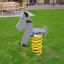 Jeu de plein air pour enfants à ressort en forme de chien nommé Dog rocking.