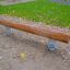 Poutre Balance en bois sur ressorts pour aire de jeux