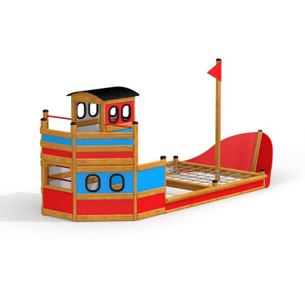 Ship sandbox structure de terrain de jeu en bois pour enfants