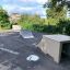Spine-Ramp pour la pratique du skateboard dans un parc