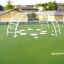 Cross Climber steel structure pour aires de jeux sur surface verte