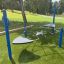 Équipement de aire de jeux Rhombus Net pour enfants dans un parc