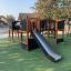 Équipement de aire de jeux pour enfants avec toboggan, Square Play Nature.