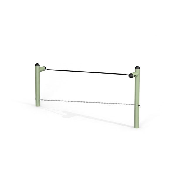 Barre d'équilibre extérieure Acrobat pour aires de jeux.