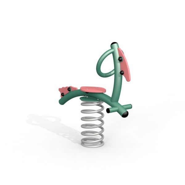 Bird swing rocking sur une base à ressort pour enfants.