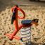 Bascule à ressort de terrain de jeu Bird swing rocking dans un bac à sable