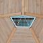 Toit d'escalade de terrain de jeu en bois Long Firehouse avec grille de sécurité en métal