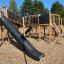 Space Station Nature castle with slide sur l'aire de jeux