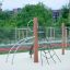 Structure d’escalade pour aire de jeux Kilimanjaro steel structure avec échelle de corde et arches métalliques