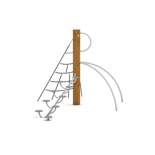 Vesuvius steel structure - filet d'escalade et structure à marches pour aire de jeux pour enfants