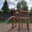 Sherwood wooden playhouse dans un cadre de parc.
