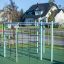 Structure d’escalade en acier Dolphin steel structure dans une aire de jeux.