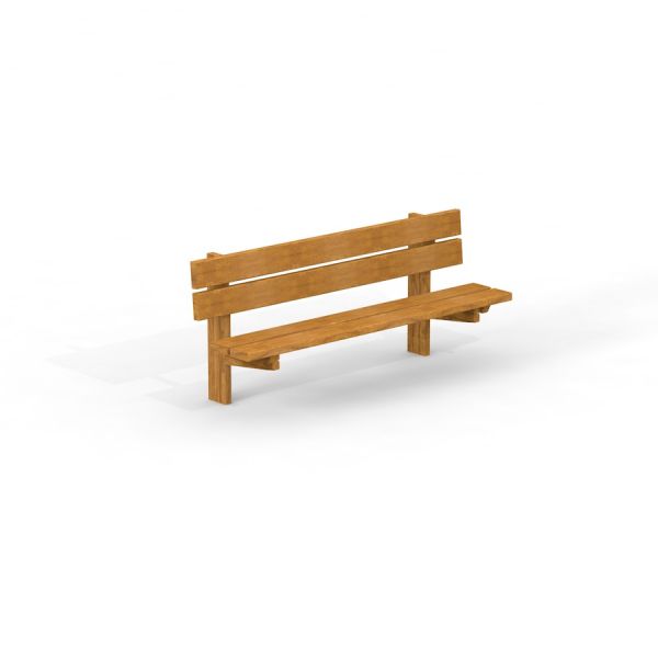 Larchwood Bench mobilier d’extérieur en bois avec dossier
