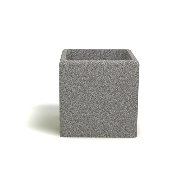 Jardinière carrée en béton Rosaly.