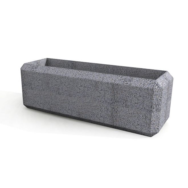 Jardinière rectangulaire en béton Milano.