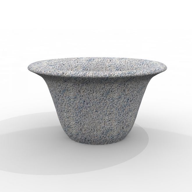 Équipement de aire de jeux extérieur Bell, forme conique gris-bleu