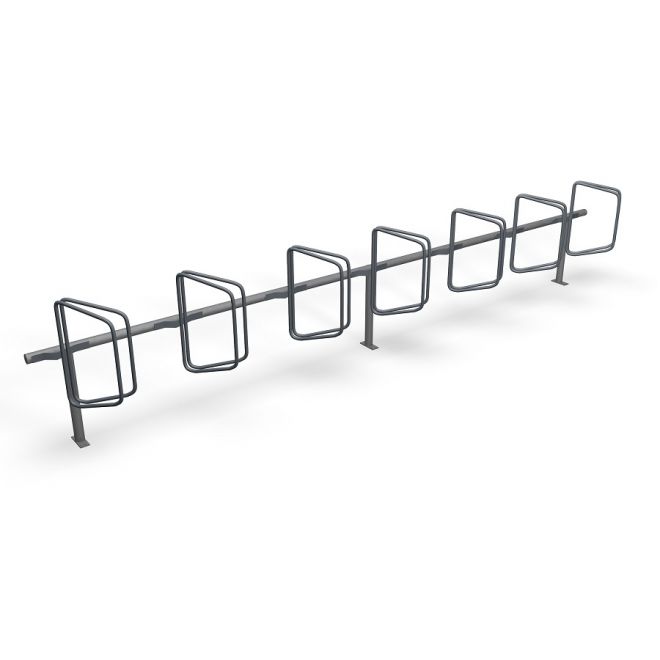 Support à vélos Classic III avec plusieurs emplacements pour vélos.