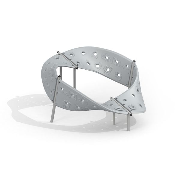 Aztec play loop steel structure sur fond blanc