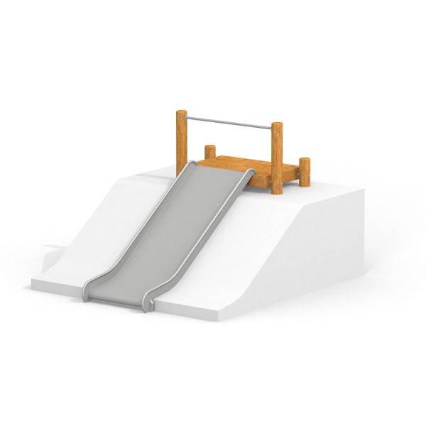Toboggan de terrain de jeu « Hill Slide Wide h150 » avec cadre en bois et glissière en métal