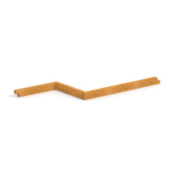 Oak Beam Section (running meter) - Poutre d'angle en bois.