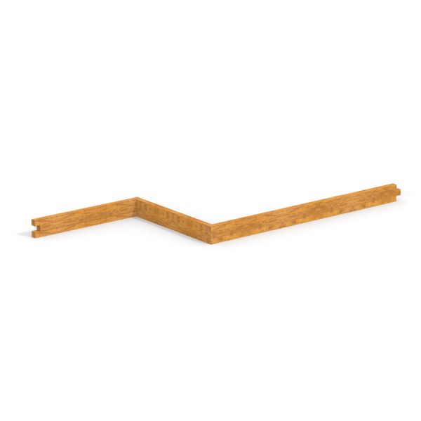 Larch beam (running meter) dans une configuration angulaire