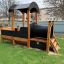 Structure en bois Locomotive Nature train playhouse dans un parc