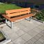 Bench, Steel Construction dans un jardin