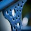 Structure métallique bleue Set 4 avec design perforé