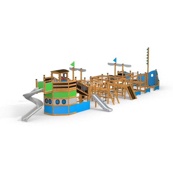Équipement de terrain de jeu, Majestic ship with slide.
